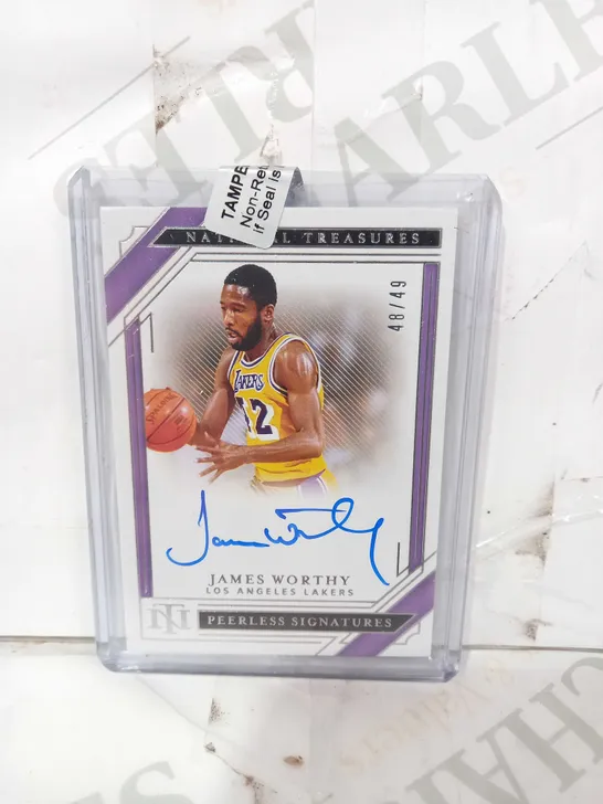 PANINI SIGNED TRADING CARD - JAMES WORTHY