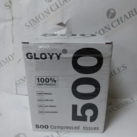 SEALED GLOYY 500 COMPRESSED TISSUES