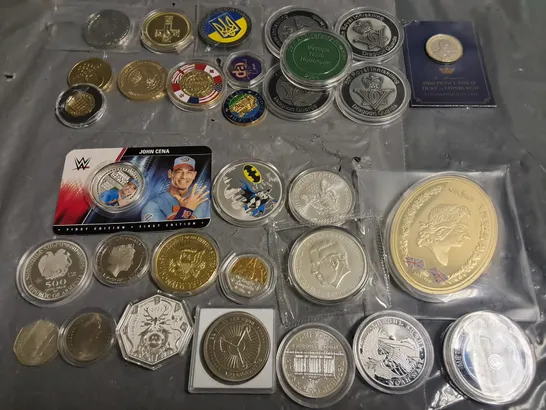 LOT OF ASSORTED COLLECTORS AND COMMERATIVE COINS 