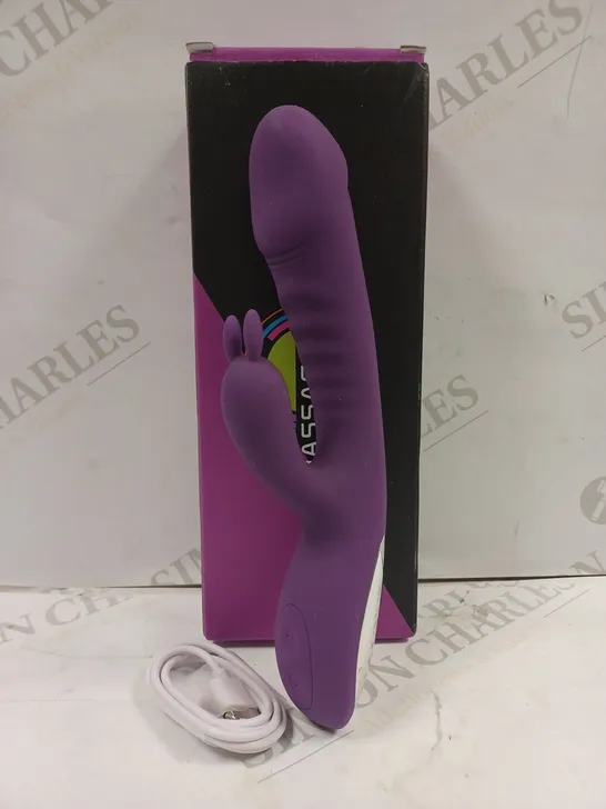 BOXED MASSAGE STICK PURPLE STIMULATING VIBRATOR 