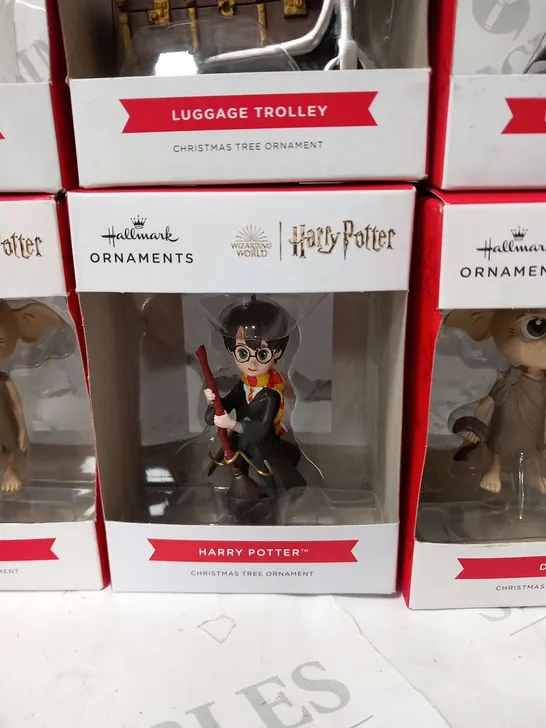 APPROXIMATELY 11 BRAND NEW BOXED HALLMARK HARRY POTTER ORNAMENTS