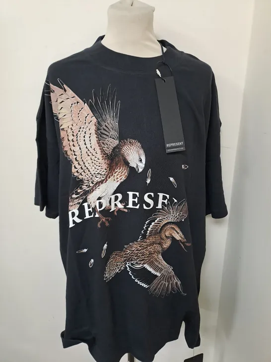 REPRESENT BIRDS OF PREY T-SHIRT SIZE L