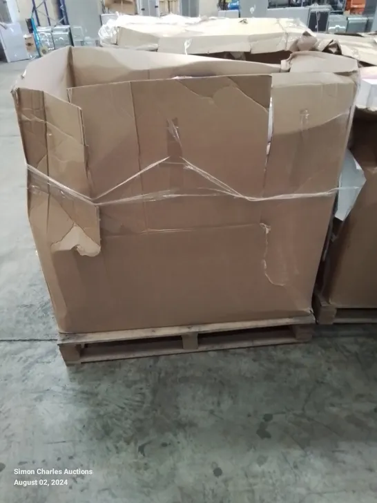 PALLET CONTAINING VARIOUS HOME ELECTRONICS LIGHTS AND FITTING ETC.