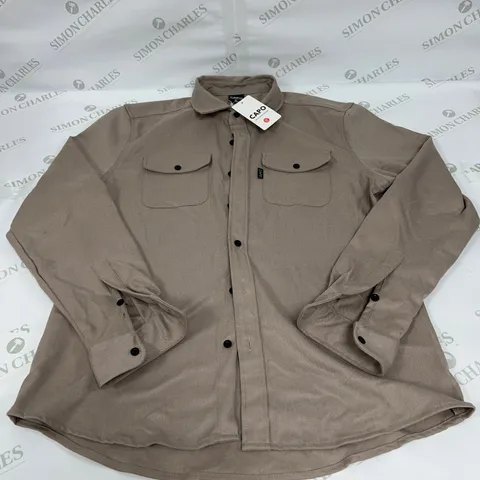 CAPO OVERSHIRT IN BEIGE SIZE XL