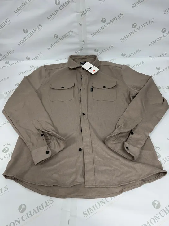 CAPO OVERSHIRT IN BEIGE SIZE XL