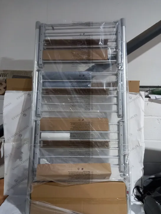 BOXED OUTLET ORGANISED OPTIONS 3 TIER HEATED AIRER WITH 21M DRYING SPACE - COLLECTION ONLY