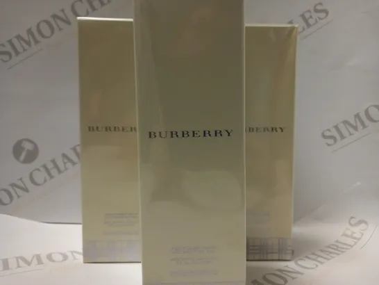 LOT OF 3 X 200ML BURBERRY PERFUMED BATH & SHOWER GEL 