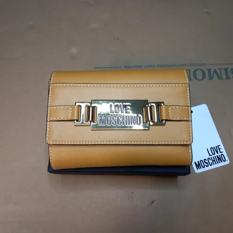 LOVE MOSCHINO PURSE IN MUSTARD