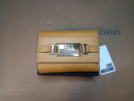 LOVE MOSCHINO PURSE IN MUSTARD