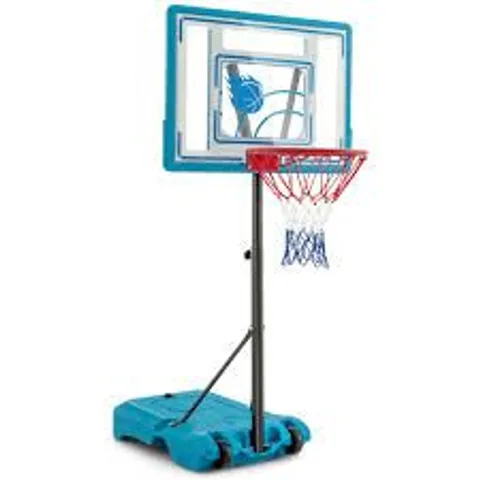 BOXED COSTWAY BLUE SWIMMING POOL BASKETBALL HOOP SET