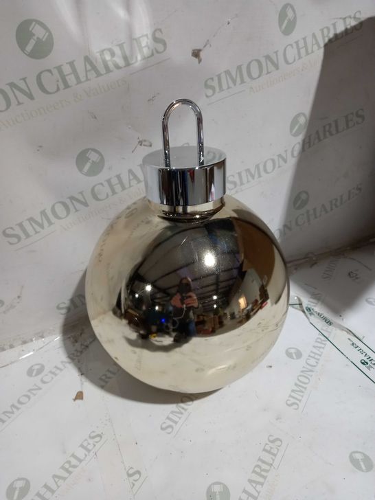 HOME REFLECTIONS PRE-LIT OVERSIZED FAIRY LIGHT GLASS BAUBLE