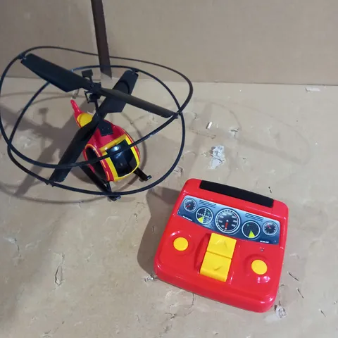 SILVER LIT RC FLYING FIRE HELICOPTER 