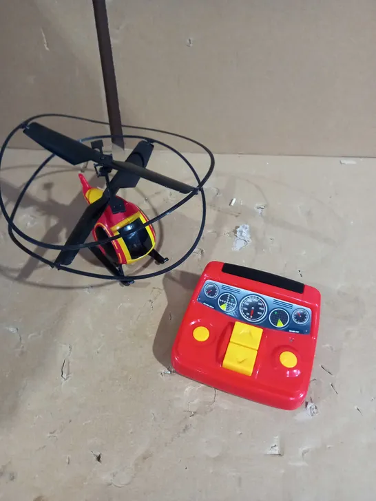 SILVER LIT RC FLYING FIRE HELICOPTER 