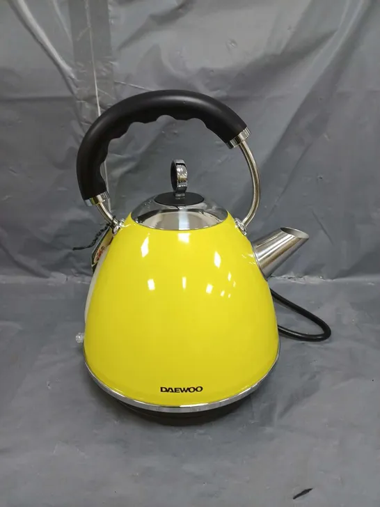 DAEWOO SOHO 3KW RAPID BOIL 1.7L KETTLE YELLOW