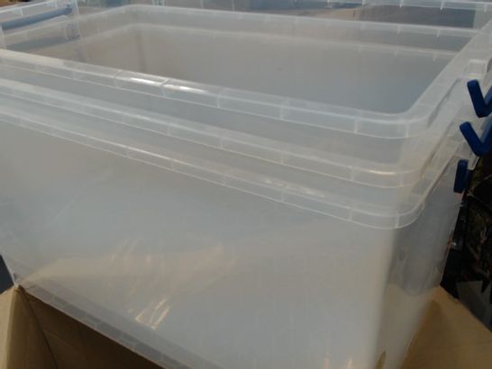 REALLY USEFUL PRODUCTS BOX SET - NESTABLE CLEAR 3X