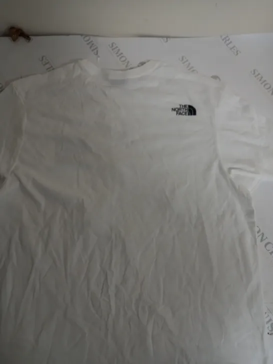 NORTH FACE WHITE LOGO SHIRT-LARGE