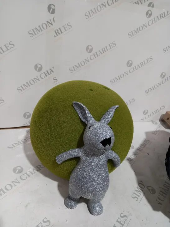 MY GARDEN STORIES FAUX MOSS BALL GARDEN BUNNY