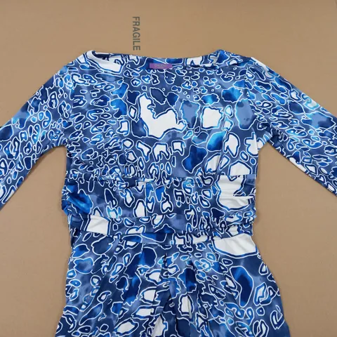 ONJENU LONDON SYDNEY DRESS BLUE SIZE 16