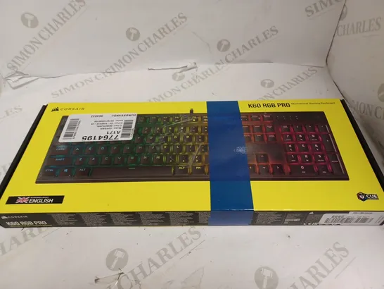 CORSAIR K60 RGB PRO - MECHANICAL GAMING KEYBOARD