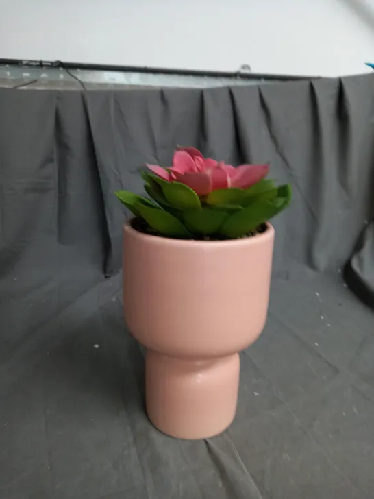 BOXED BUNDLEBERRY BY AMANDA HOLDEN STANDING PLANTER WITH FAUX SUCCULENT