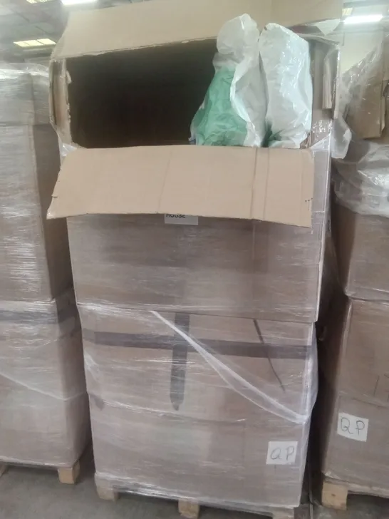 PALLET OF 4 BOXES CONTAINING PILLOWS & BEDDING