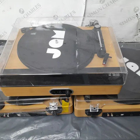 LOT OF 5 UNBOXED JAM TURNTABLES