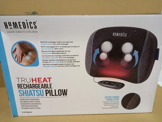 BOXED HOMEDICS TRUHEAT RECHARGEABLE SHIATSU PILLOW