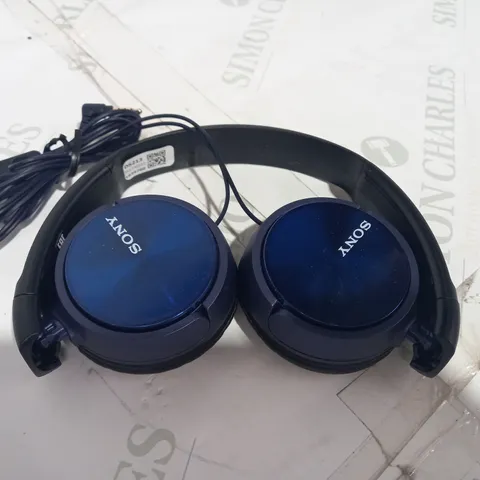 SONY ON EAR HEADPHONES IN BLUE