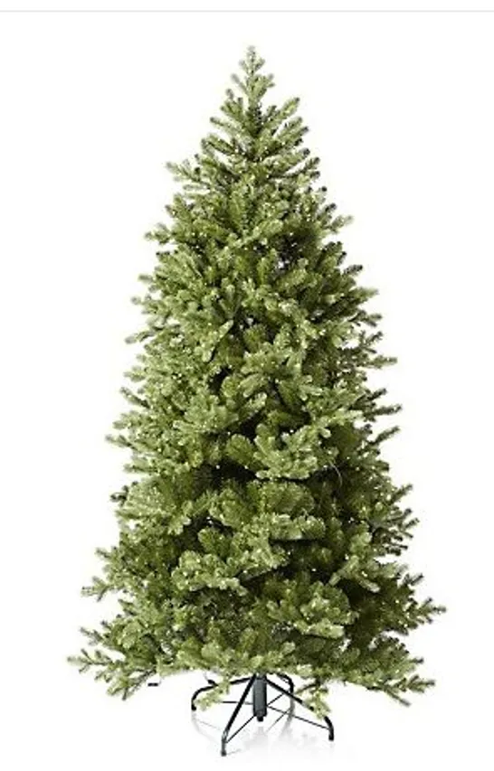 SANTA'S BEST 16 FUNCTION PRE-LIT DEWDROP CHRISTMAS TREE- 6FT SNOW KISS - COLLECTION ONLY 