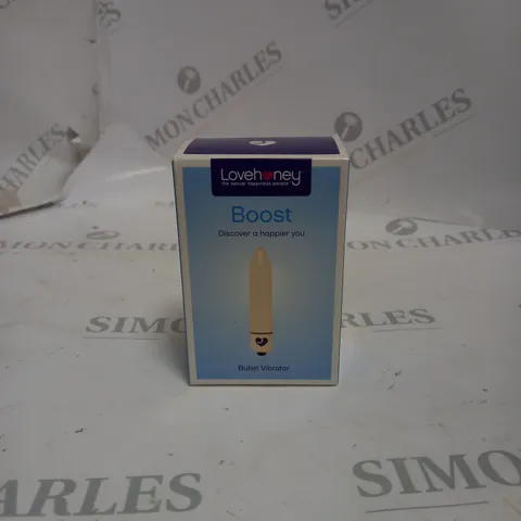 BOXED AND SEALED LOVE HONEY BOOST BULLET VIBRATOR. 