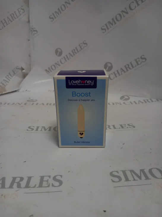 BOXED AND SEALED LOVE HONEY BOOST BULLET VIBRATOR. 