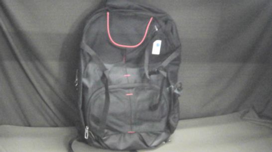 DEALSDEALS BLACK/RED MULTICOMPARTMENT BACKPACK