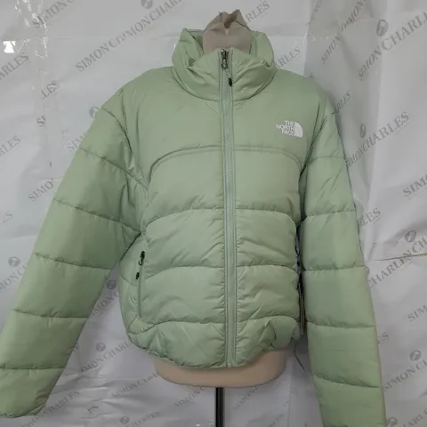 THE NORTH FACE WASHED MINT GREEN WOMENS PADDED JACKET - LARGE