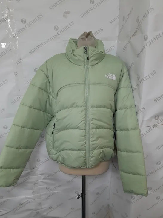 THE NORTH FACE WASHED MINT GREEN WOMENS PADDED JACKET - LARGE