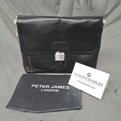 PETER JAMES LONDON WEST END GENTS BAG IN BLACK