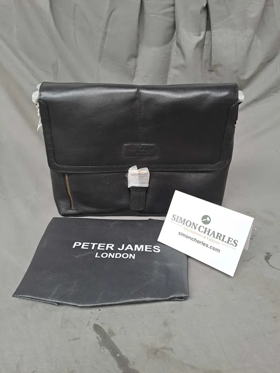 PETER JAMES LONDON WEST END GENTS BAG IN BLACK