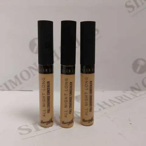 BOX OF 3 BARRYM ALL NIGHT LONG FULL CONVERAGE CONCEALER