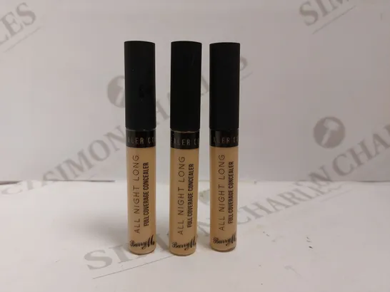 BOX OF 3 BARRYM ALL NIGHT LONG FULL CONVERAGE CONCEALER