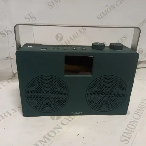 JOHN LEWIS ANYDAY SPECTRUM DUO II DAB/DAB+/FM NFC DIGITAL RADIO, MALLARD GREEN