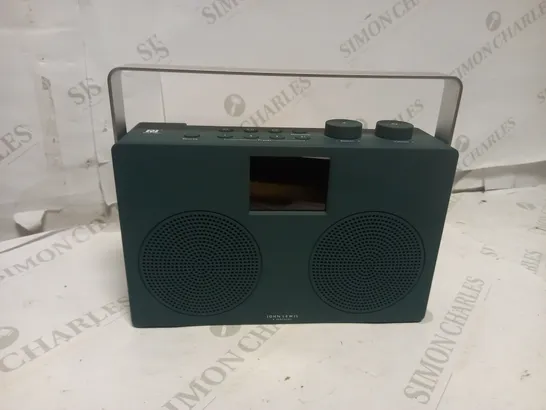 JOHN LEWIS ANYDAY SPECTRUM DUO II DAB/DAB+/FM NFC DIGITAL RADIO, MALLARD GREEN