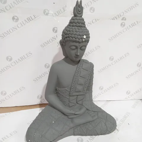 MYSTIC BUDDHA  COLD CAST GREY - LOTUS POSITION