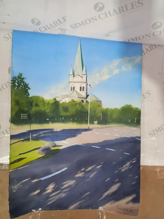 ANASTASIA KOLOKOLOVA SIGNED 2022 - SUMMER IN FREDERIKSHAVN ARTWORK