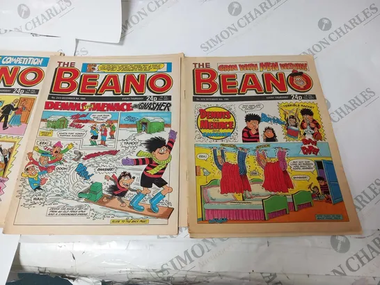 COLLECTION OF ASSORTED BEANO COMICS FROM 1989