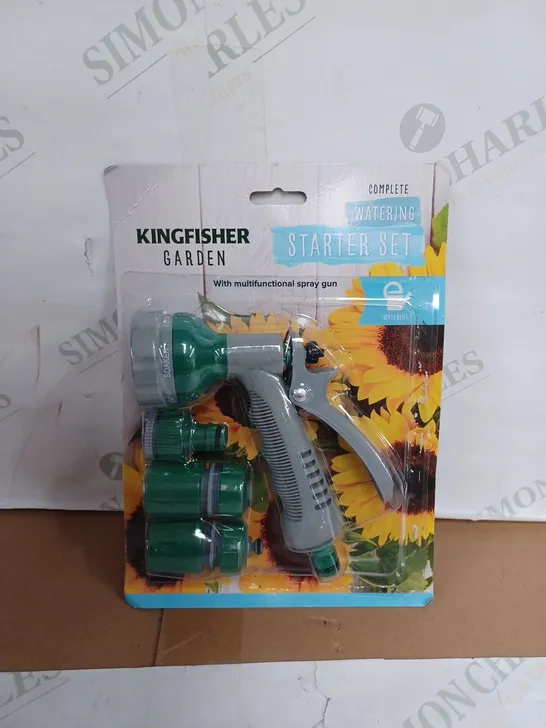 KINGFISHER GARDEN WATERING STARTER SET WITH MULTIFUNCTIONAL SPRAY GUN