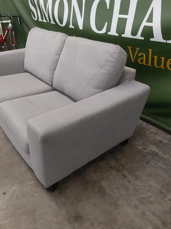 DESIGNER GREY FABRIC UPHOLSTERED SOFA