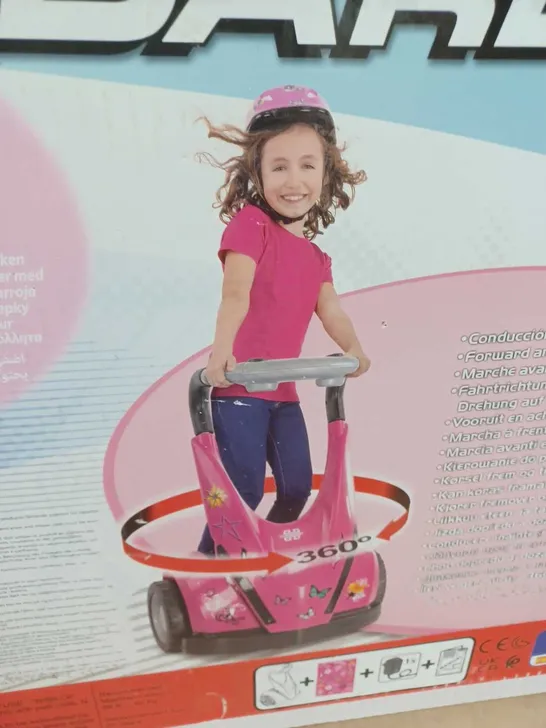 BOXED FEBER DAREWAY RIDE ON KIDS BALANCE SCOOTER - PINK RRP £209.99