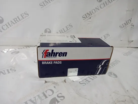 BOXED AND SEALED FAHREN BRAKE PADS FBP0099