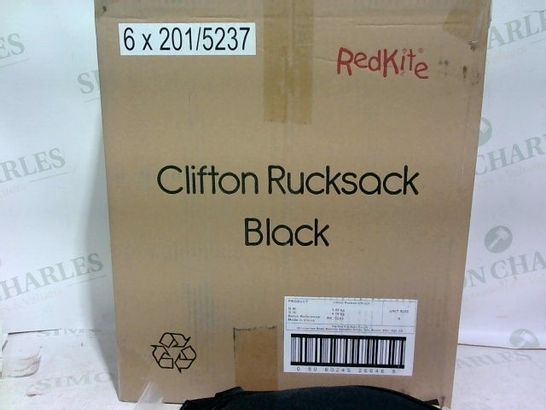 BRAND NEW REDKITE CLIFTON RUCKSACK - BLACK - BOX OF 6