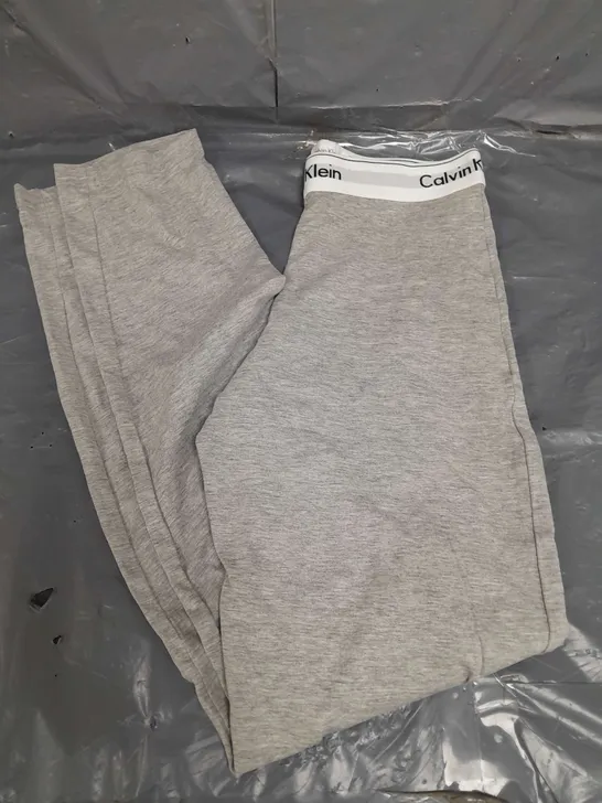 CALVIN KLEIN COTTON STRETCH LEGGINGS IN GREY - XL