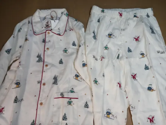 ZARA HOME BABAR FESTIVE PAJAMA SET IN WHITE SIZE AGE 4-5Y